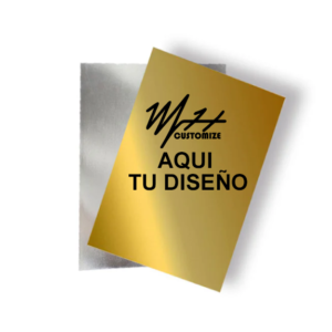 Placa de Aluminio Dorada Personalizada 20x30cm Dorada (0.45mm)