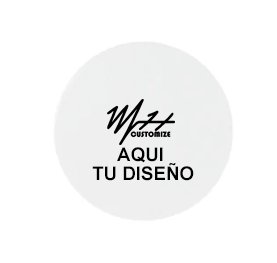 Imán de Refrigerador de Aluminio Redondo